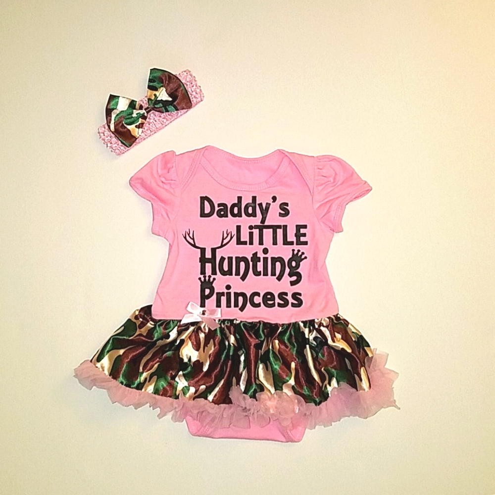 Like new Daddy's Hunting Princess onesie